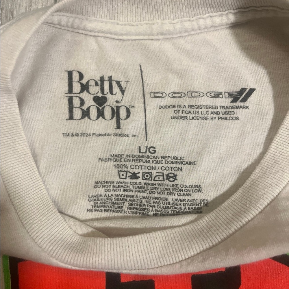 Betty Boop Dodge Charger T-Shirt.